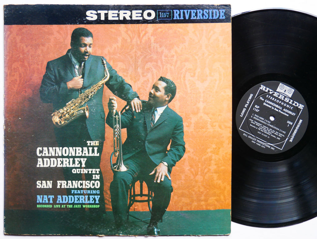 CANNONBALL ADDERLEY Quintet NAT ADDERLEY In San Francisco LP RIVERSIDE RLP 1157