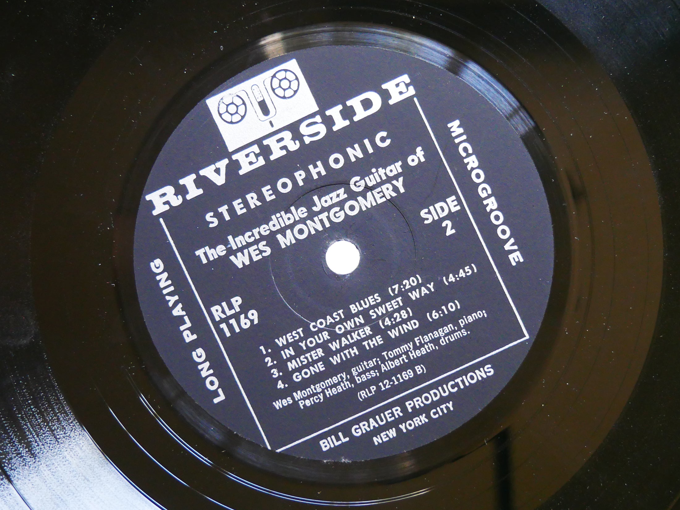 WES MONTGOMERY The Incredible Jazz Guitar LP RIVERSIDE RLP 1169 Tommy Flanagan