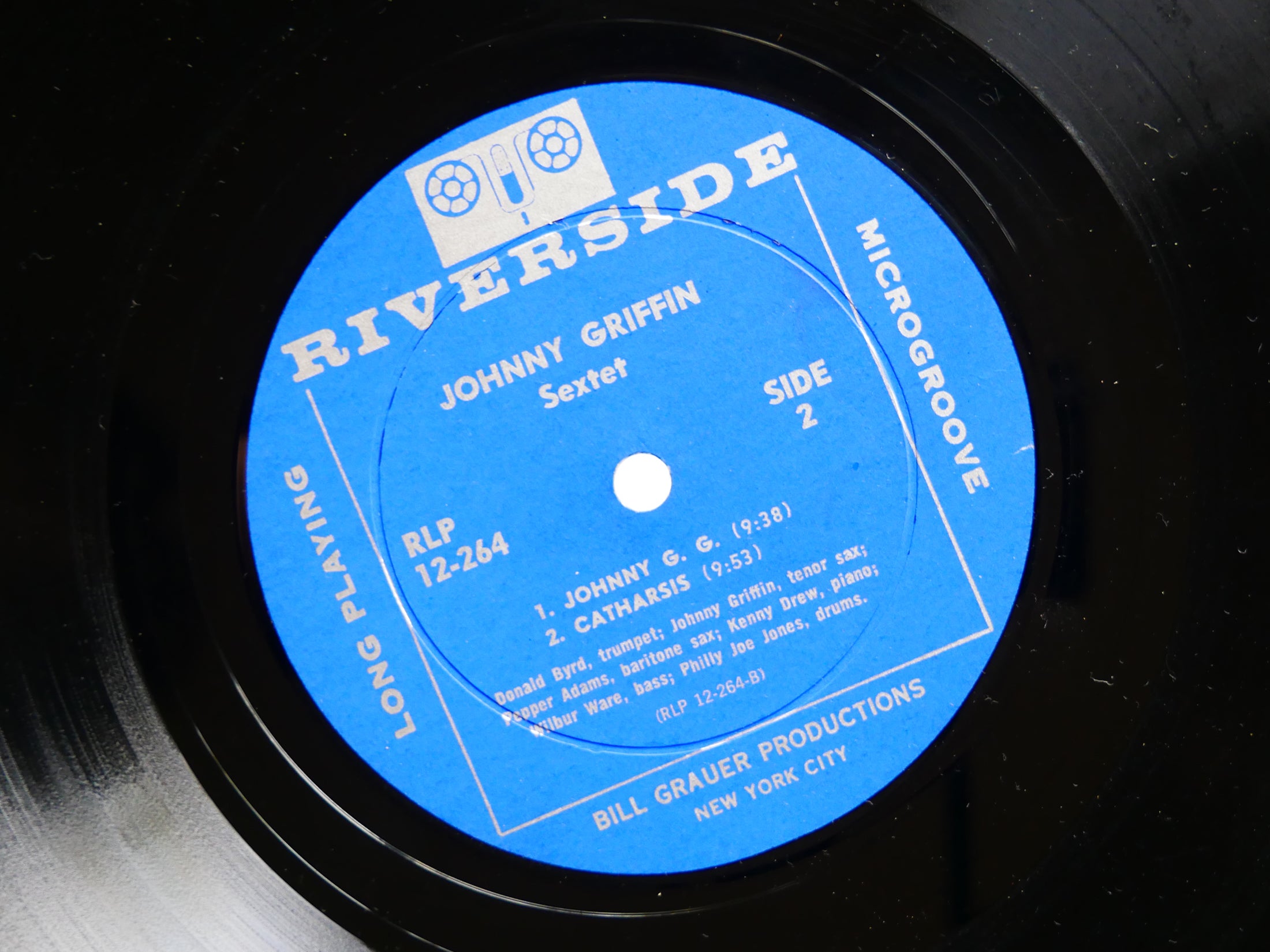 JOHNNY GRIFFIN Sextet LP RIVERSIDE RLP 12-264 US 1958 DG MONO Donald Byrd VG+