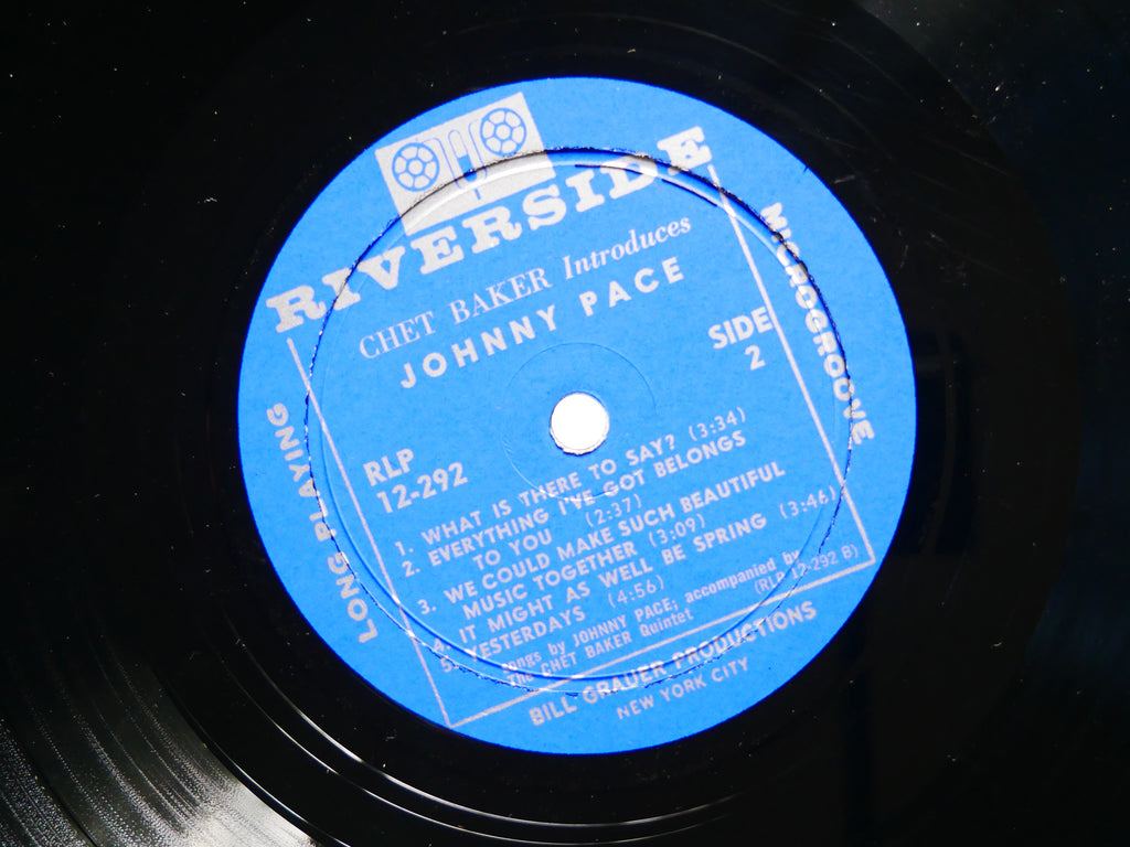 CHET BAKER JOHNNY PACE LP RIVERSIDE RECORDS RLP 12-292 US 1959 DG MONO JAZZ VG+