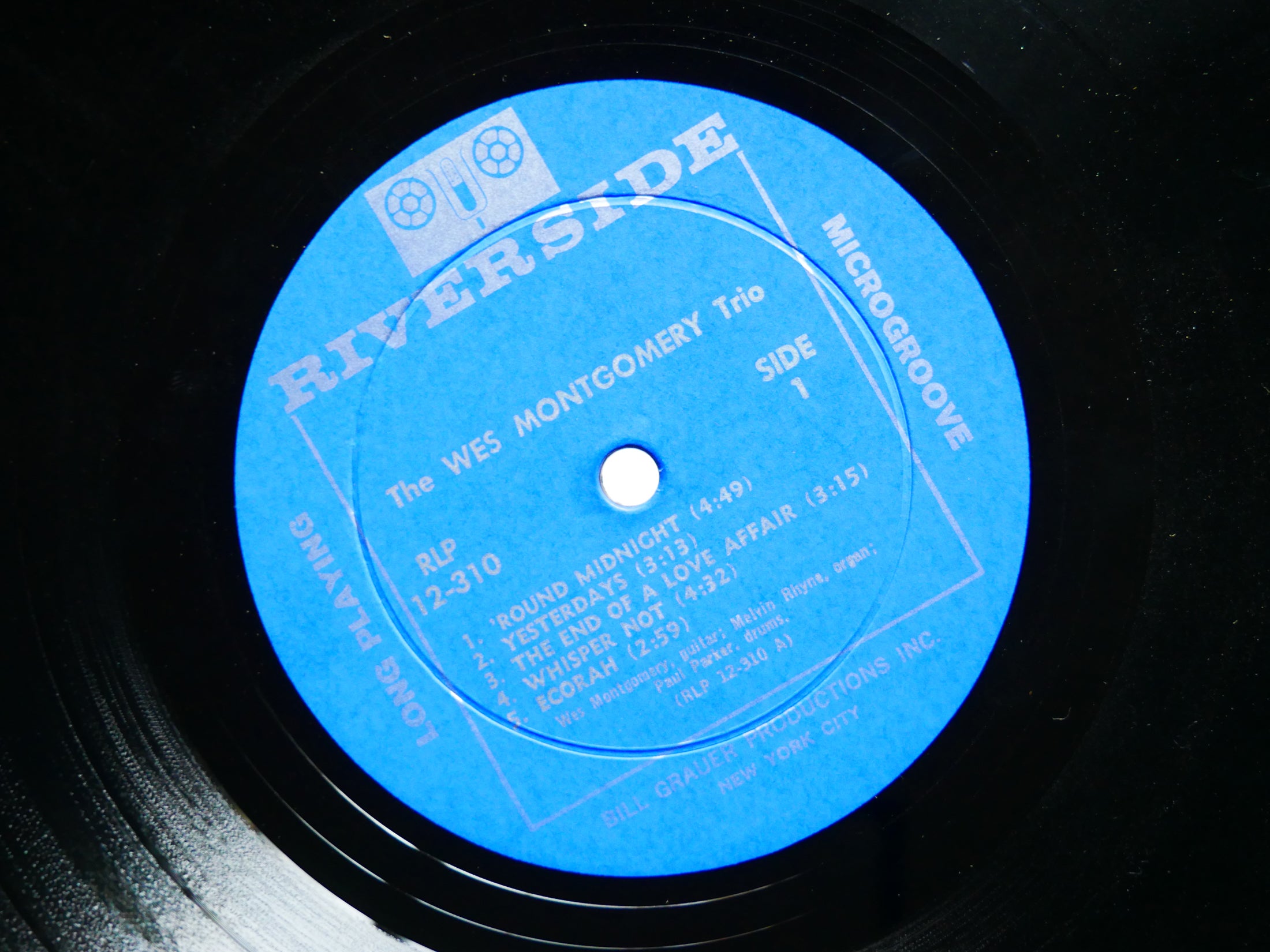 WES MONTGOMERY Trio LP RIVERSIDE RECORDS RLP 12-310 US 1962 DG MONO Melvin Rhyne