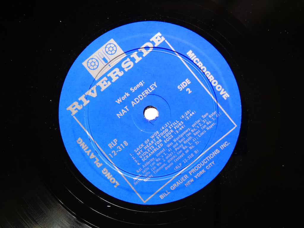 NAT ADDERLEY Work Song LP RIVERSIDE RLP 12-318 MONO Wes Montgomery Bobby Timmons