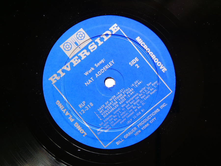 NAT ADDERLEY Work Song LP RIVERSIDE RLP 12-318 MONO Wes Montgomery Bobby Timmons