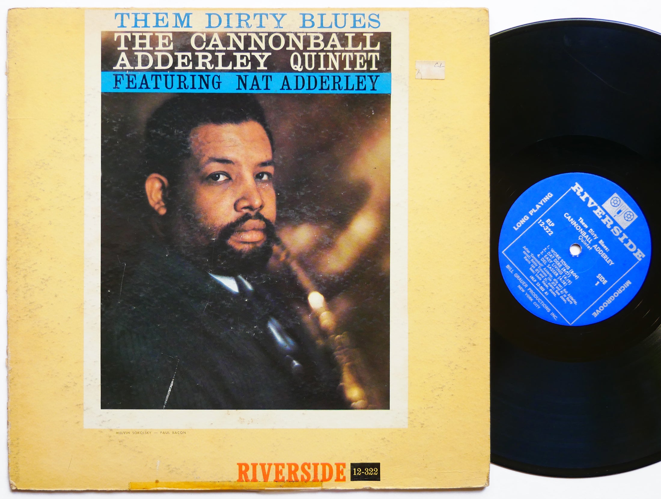 CANNONBALL ADDERLEY Them Dirty Blues LP RIVERSIDE RLP 12-322 MONO Bobby Timmons