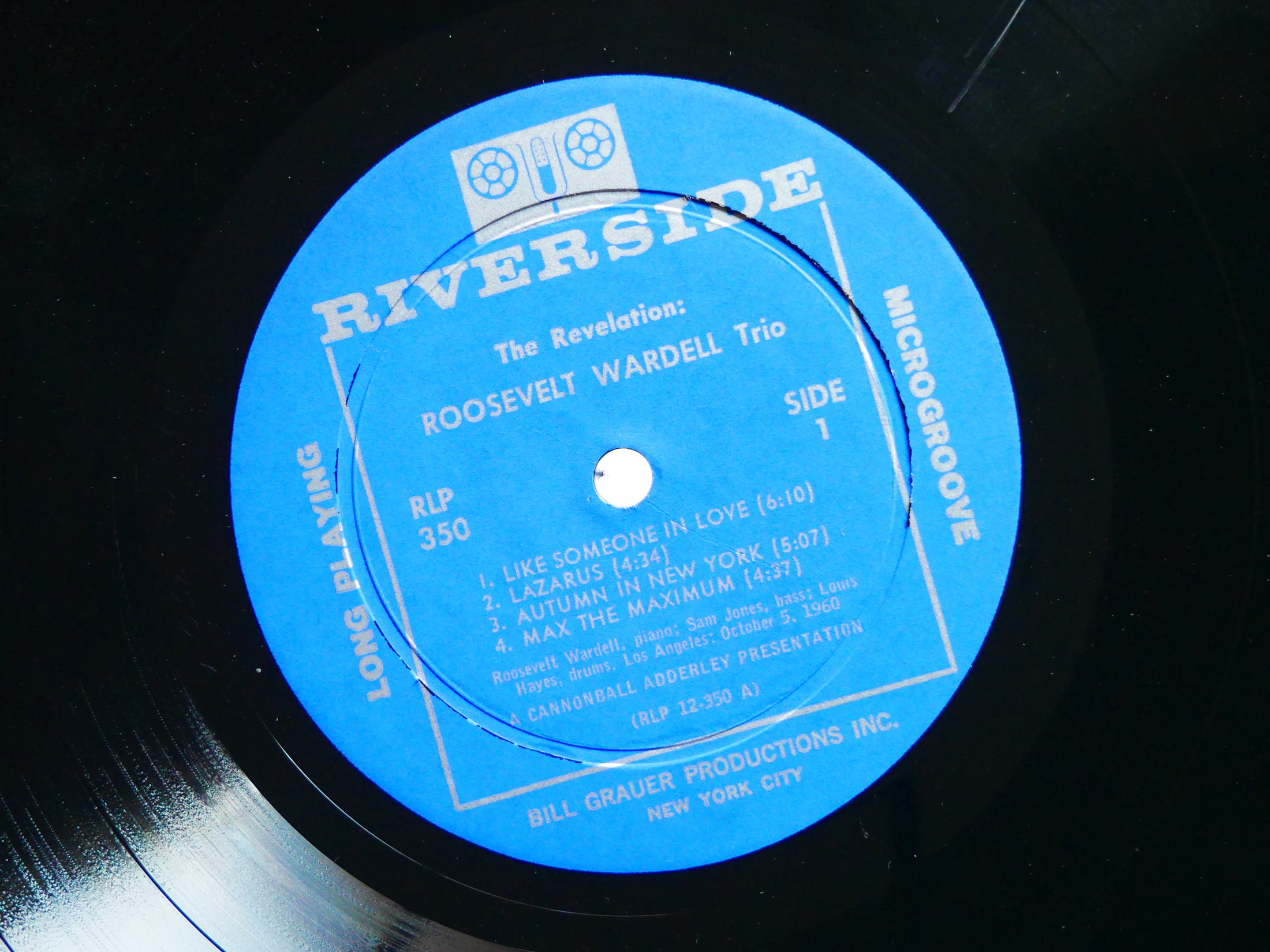 ROOSEVELT WARDELL The Revelation LP RIVERSIDE RLP 350 US 1960 DG MONO Sam Jones