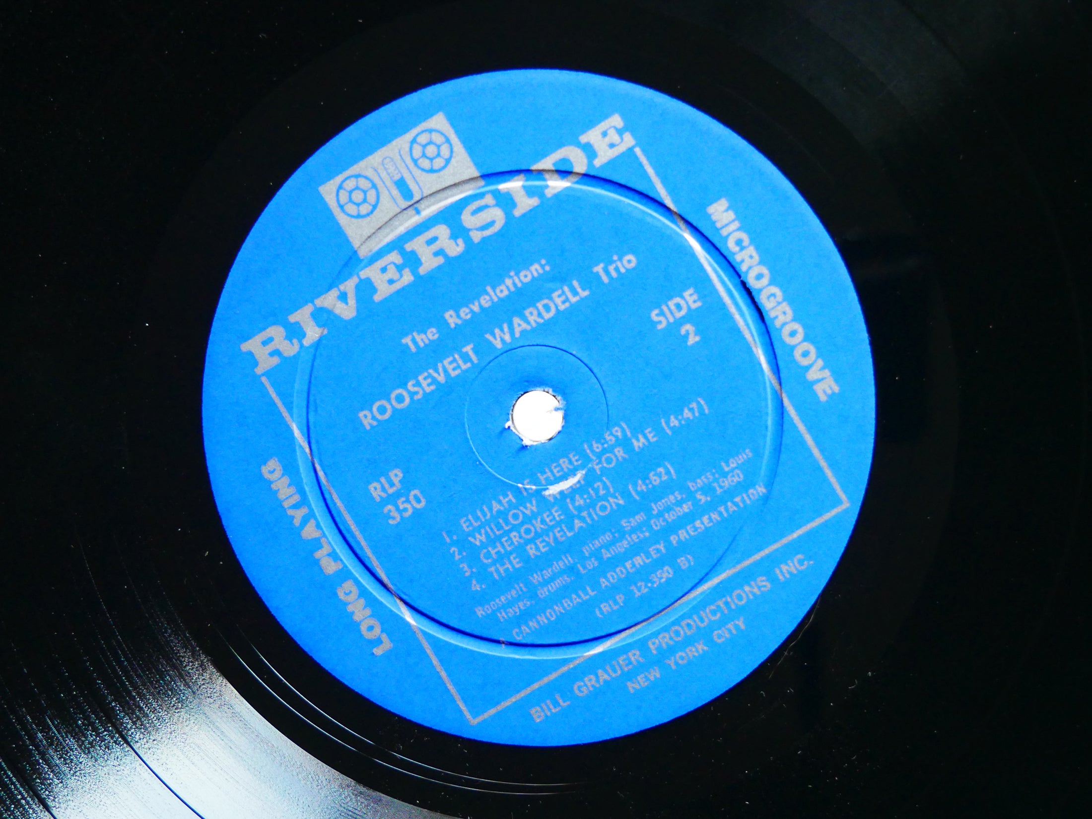 ROOSEVELT WARDELL The Revelation LP RIVERSIDE RLP 350 US 1960 DG MONO Sam Jones