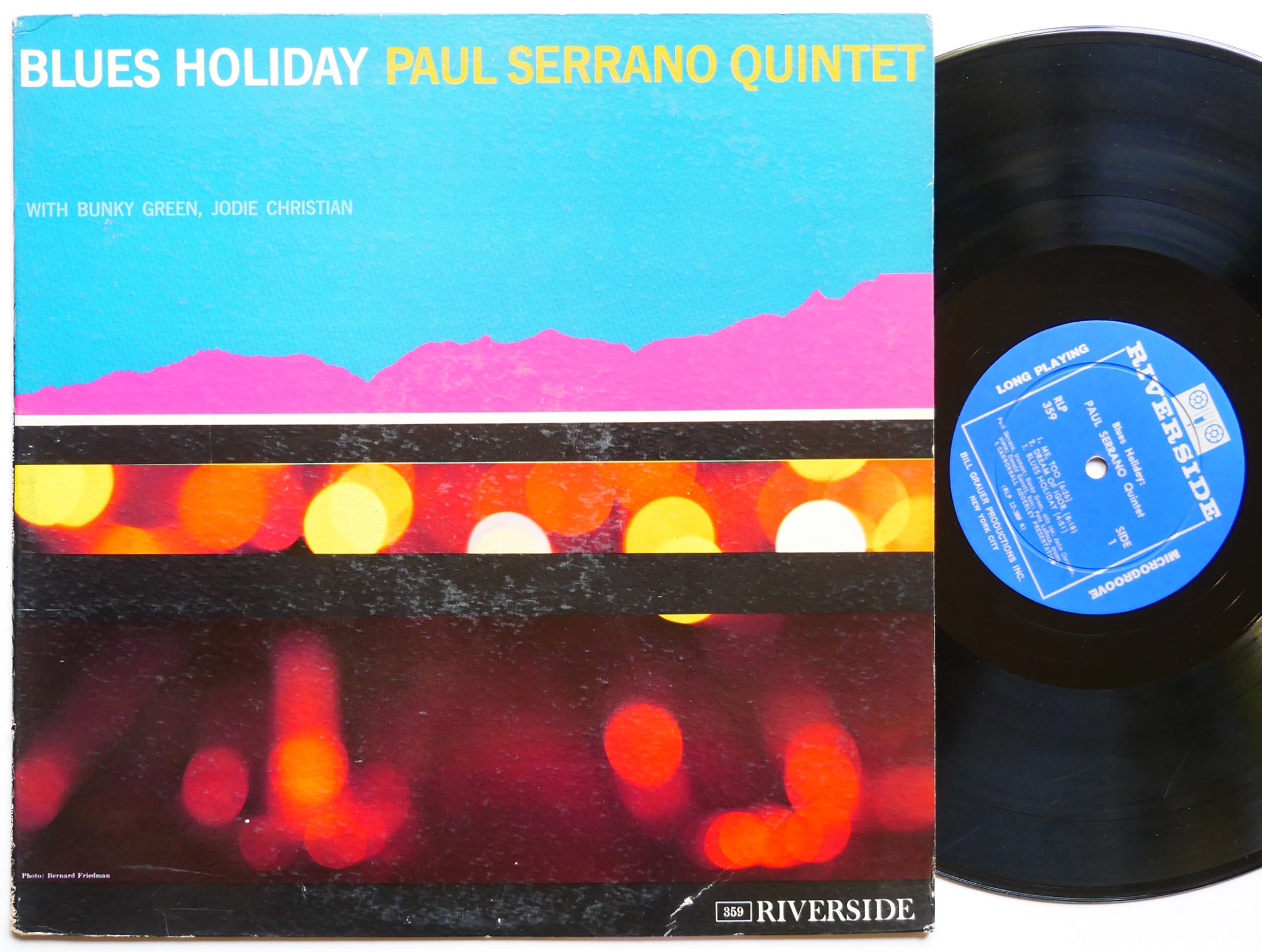 PAUL SERRANO Quintet Blues Holiday LP RIVERSIDE RLP 359 US '61 MONO Pete La Roca