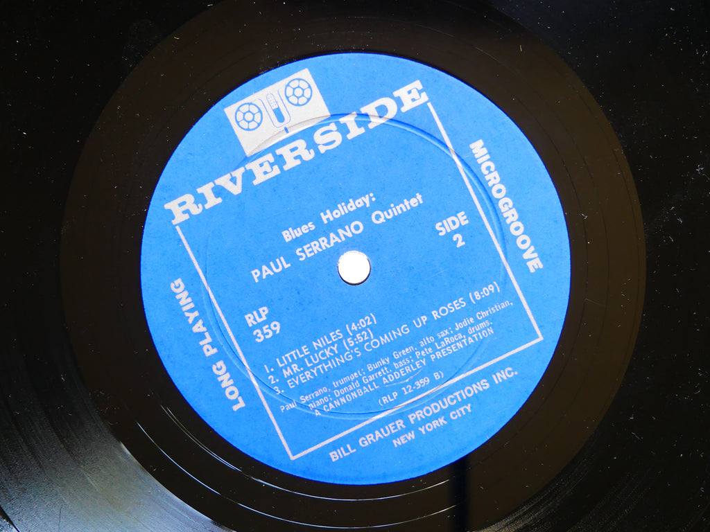 PAUL SERRANO Quintet Blues Holiday LP RIVERSIDE RLP 359 US '61 MONO Pete La Roca