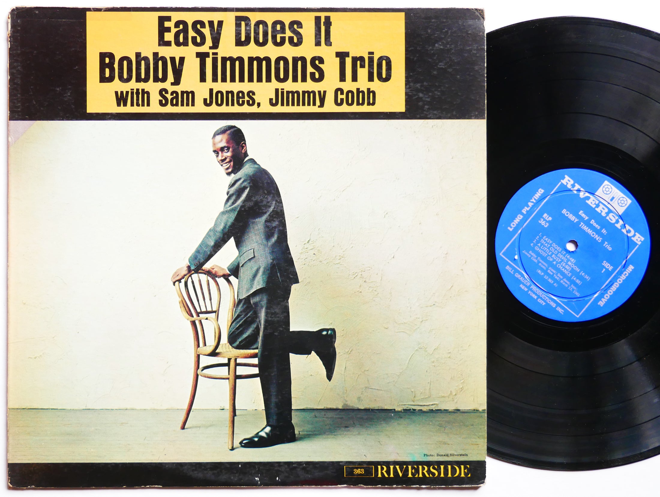 BOBBY TIMMONS TRIO Easy Does It LP RIVERSIDE RLP 363 US 1961 DG MONO Sam Jones