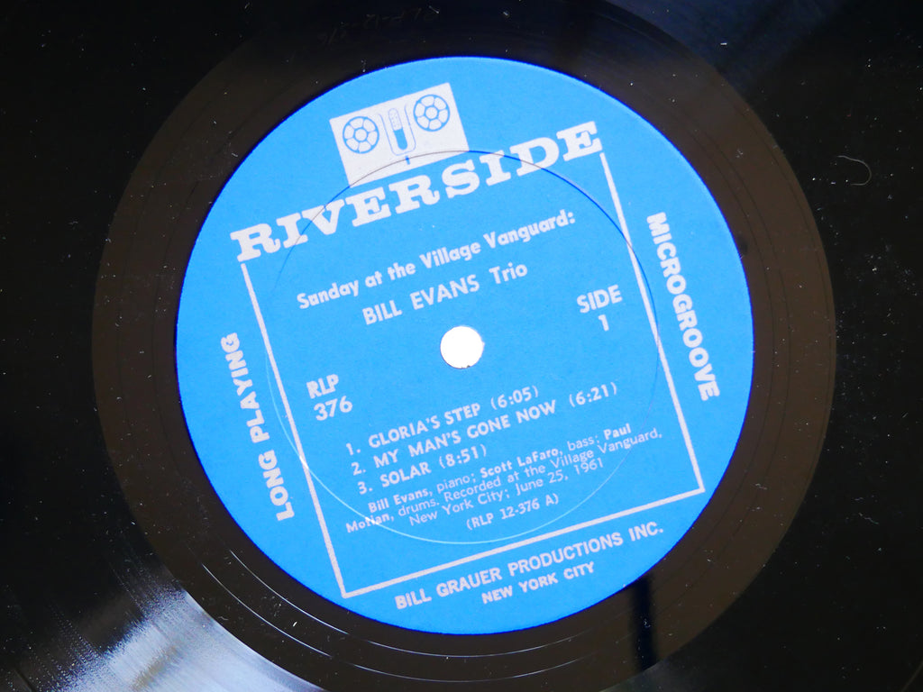 BILL EVANS SCOTT LA FARO Sunday At The Village Vanguard RIVERSIDE RLP 376 MONO