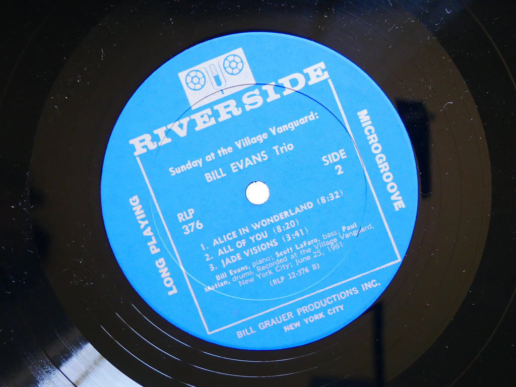 BILL EVANS SCOTT LA FARO Sunday At The Village Vanguard RIVERSIDE RLP 376 MONO