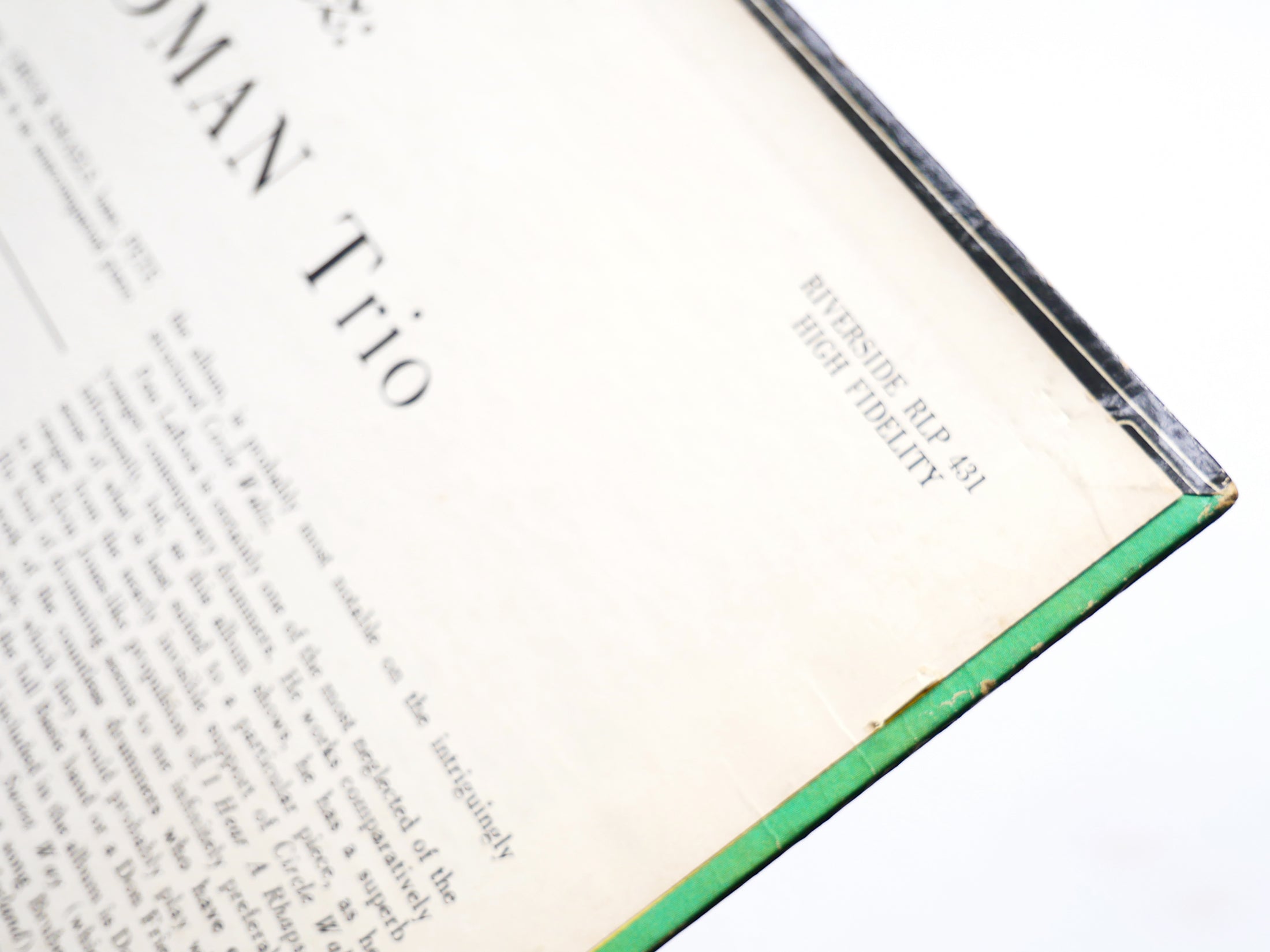 DON FRIEDMAN TRIO Circle Waltz RIVERSIDE RLP 431 US 1962 MONO Pete La Roca