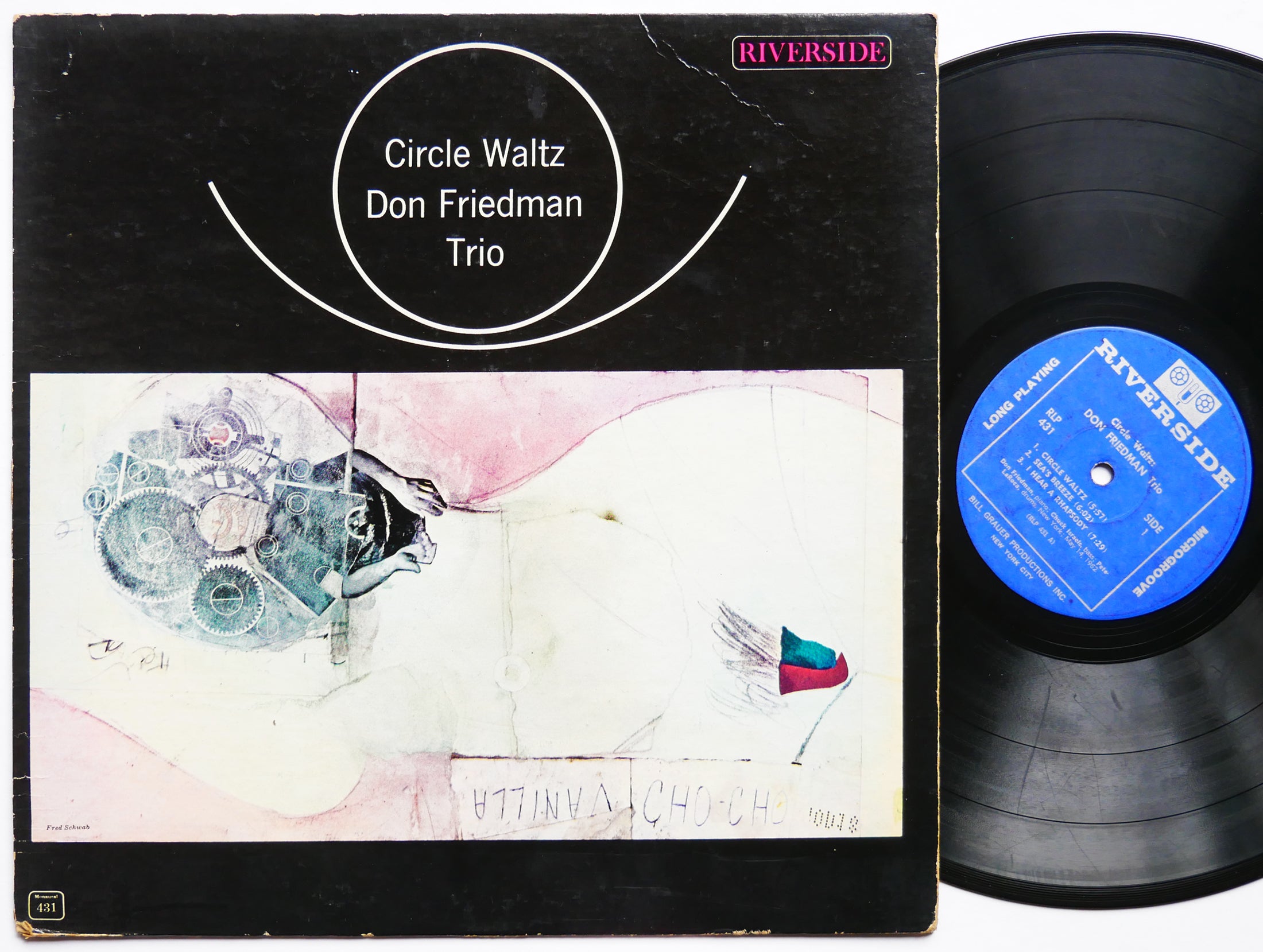 DON FRIEDMAN TRIO Circle Waltz RIVERSIDE RLP 431 US 1962 MONO Pete La Roca
