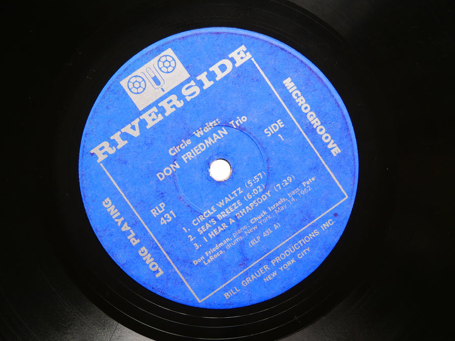 DON FRIEDMAN TRIO Circle Waltz RIVERSIDE RLP 431 US 1962 MONO Pete La Roca