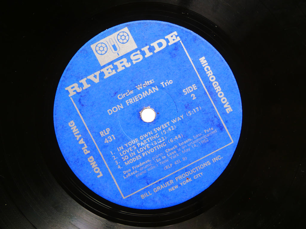 DON FRIEDMAN TRIO Circle Waltz RIVERSIDE RLP 431 US 1962 MONO Pete La Roca