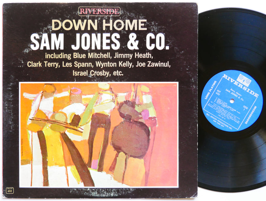 SAM JONES & Co. Down Home LP RIVERSIDE RLP 432 MONO Blue Mitchell Wynton Kelly
