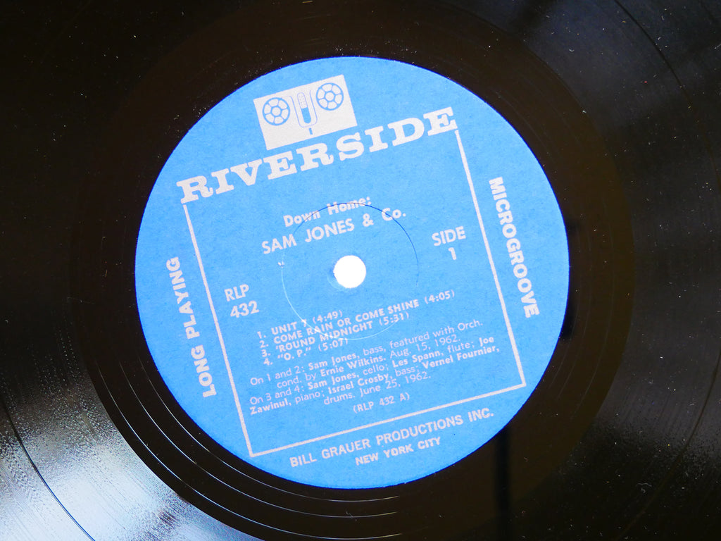 SAM JONES & Co. Down Home LP RIVERSIDE RLP 432 MONO Blue Mitchell Wynton Kelly