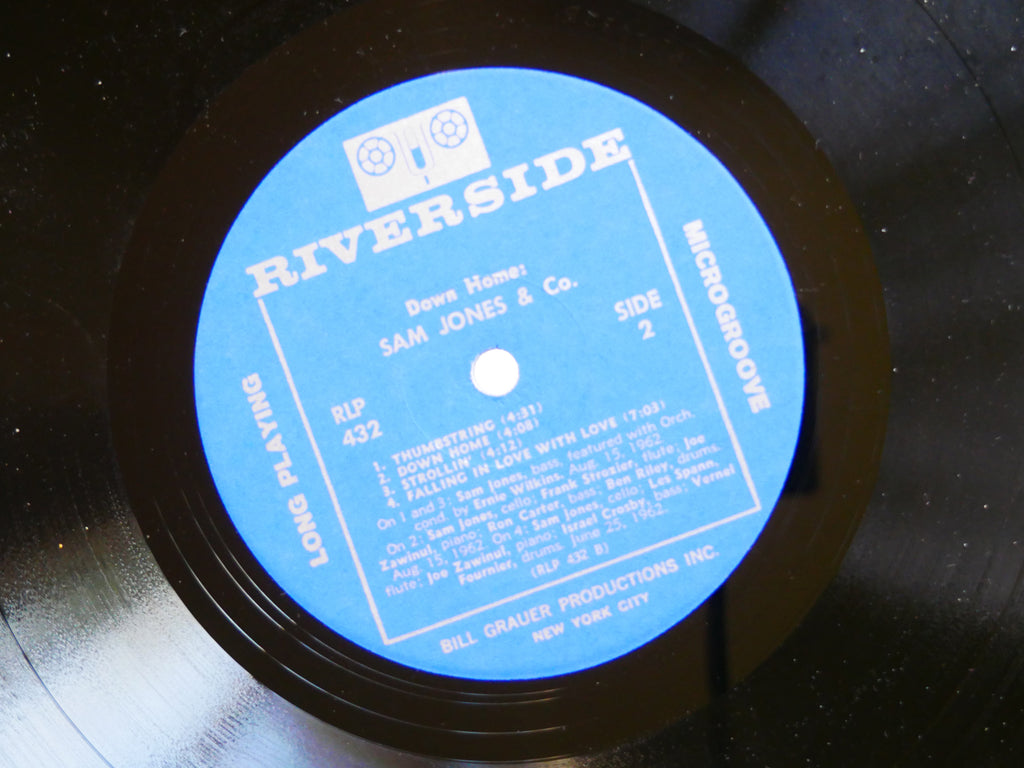 SAM JONES & Co. Down Home LP RIVERSIDE RLP 432 MONO Blue Mitchell Wynton Kelly