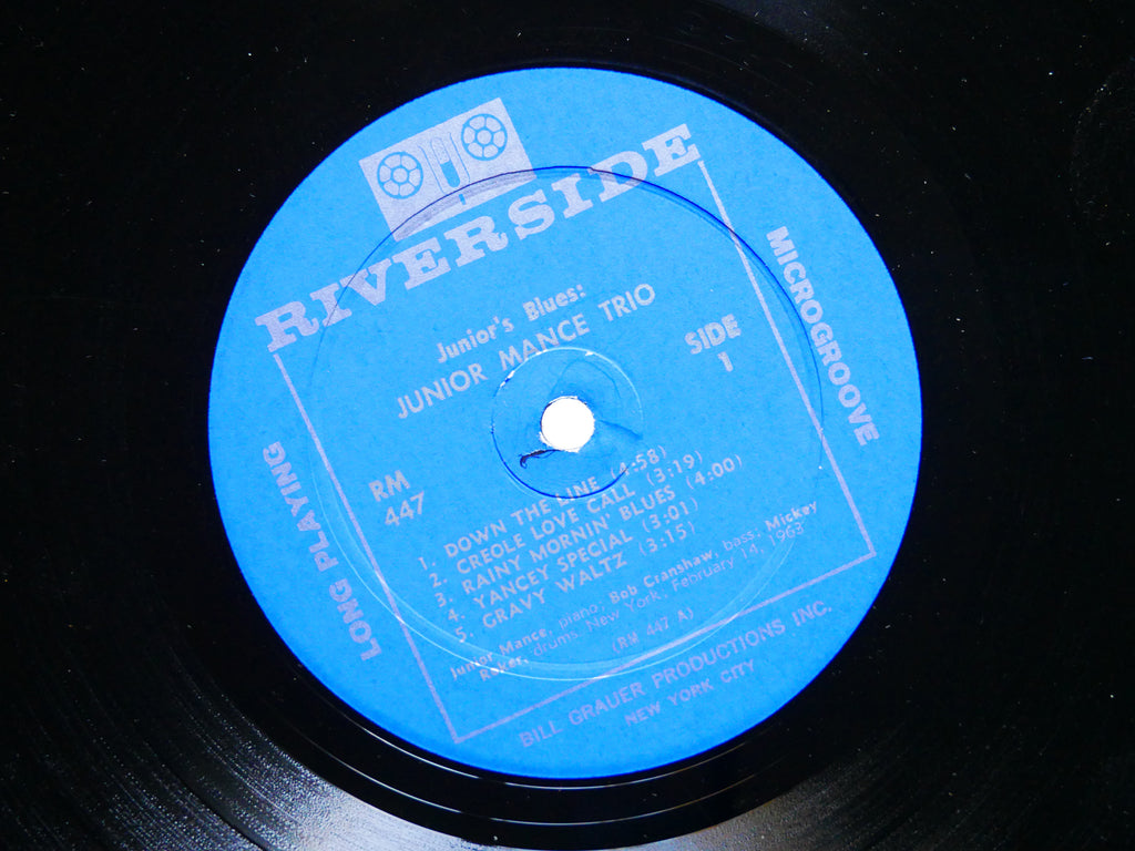 JUNIOR MANCE Trio Junior's Blues LP RIVERSIDE RECORDS RM 447 US 1963 MONO JAZZ