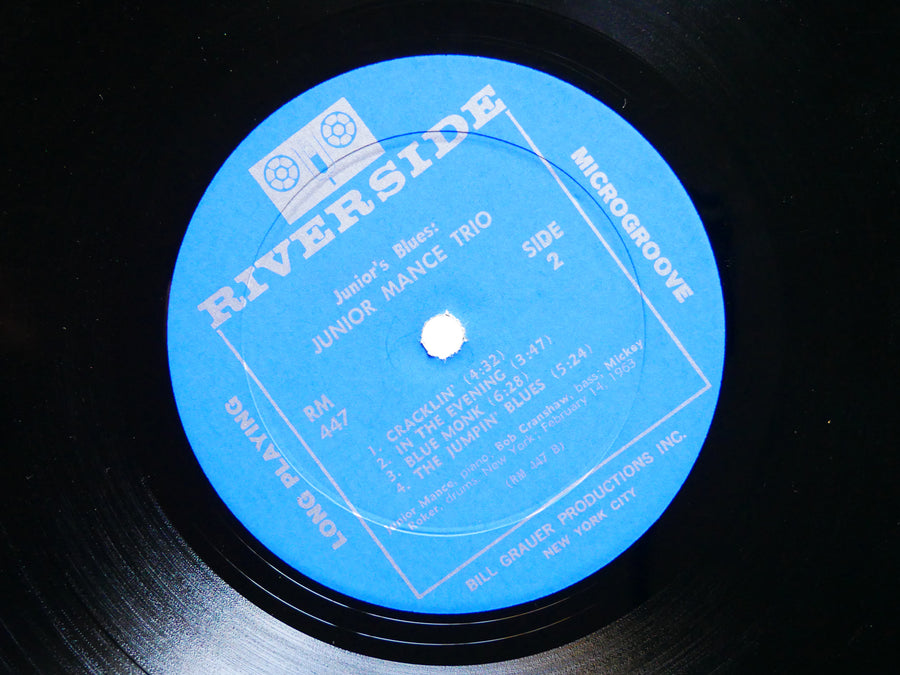 JUNIOR MANCE Trio Junior's Blues LP RIVERSIDE RECORDS RM 447 US 1963 MONO JAZZ