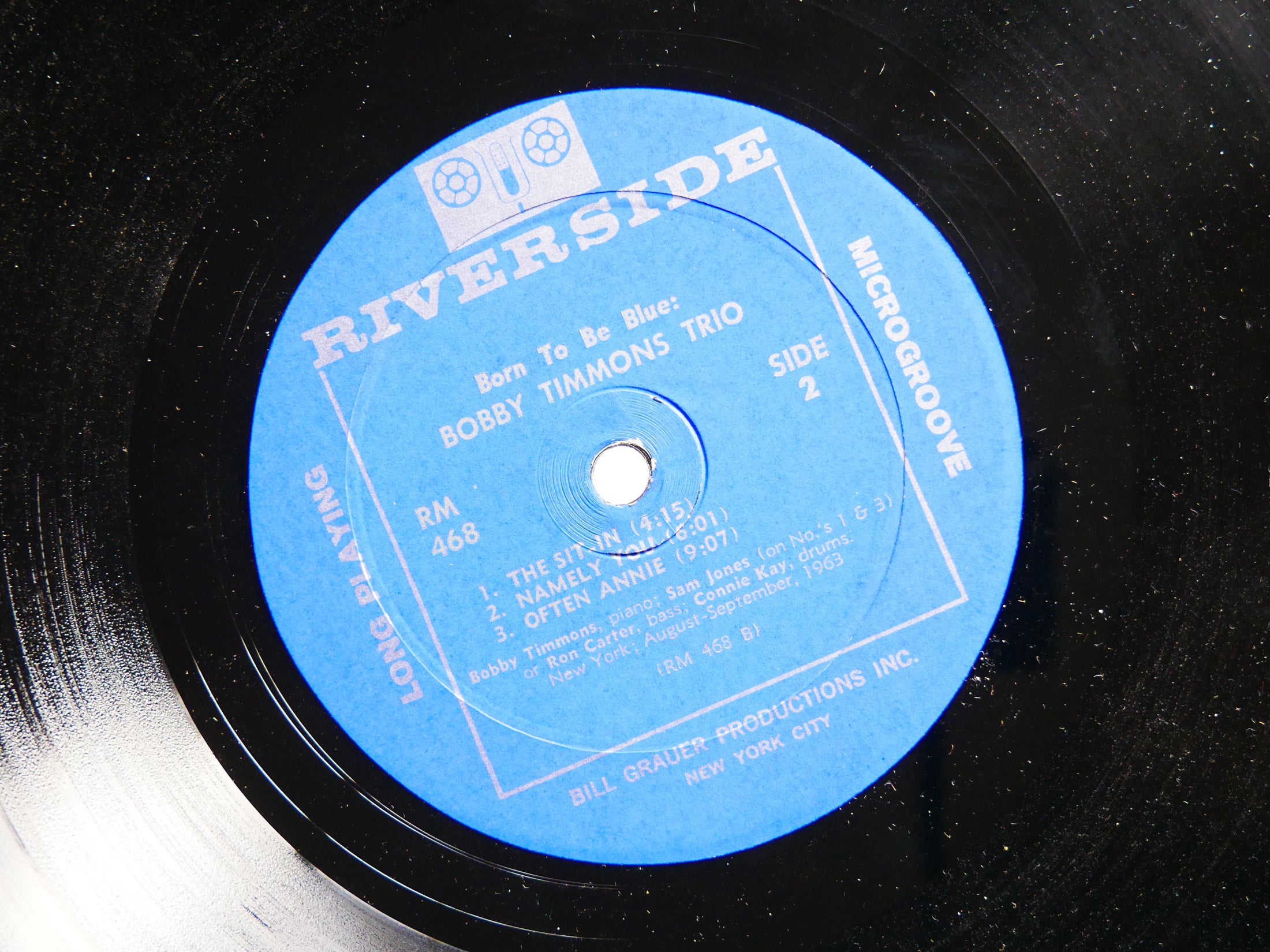 BOBBY TIMMONS TRIO Born To Be Blue! LP RIVERSIDE RM 468 US 1963 MONO Ron Carter