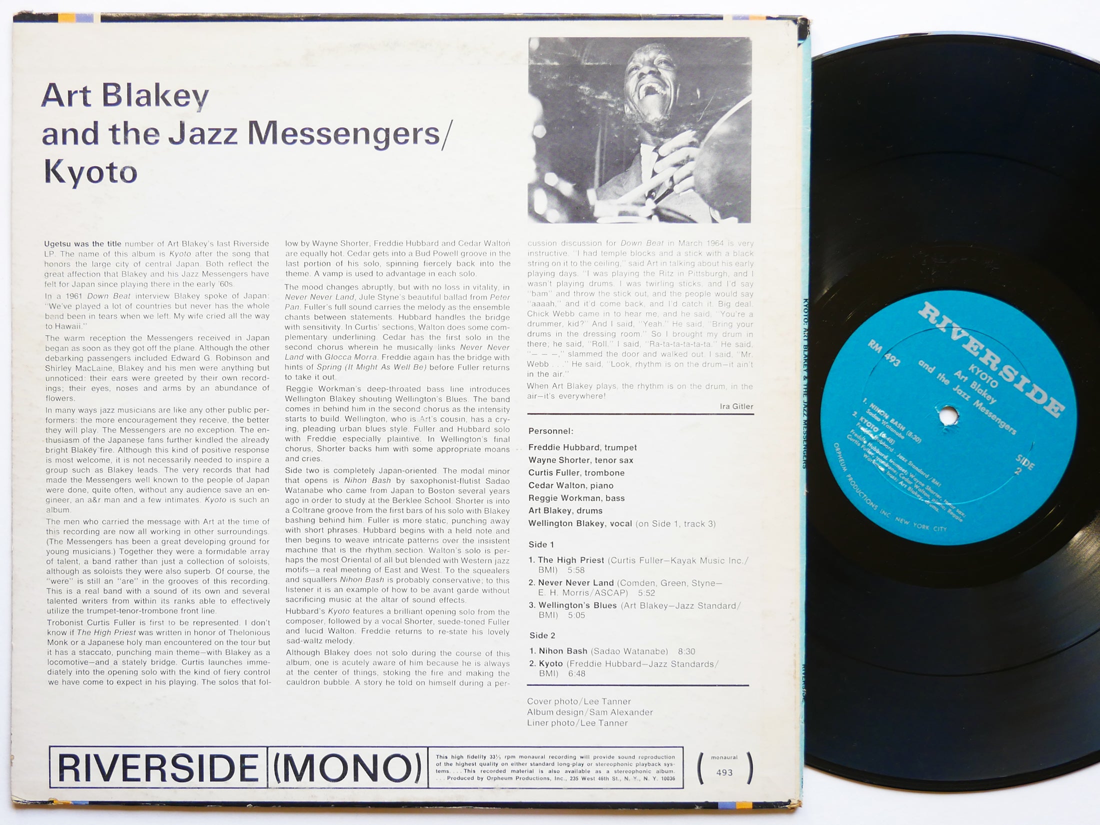ART BLAKEY Kyoto LP RIVERSIDE RM 493 US 1966 MONO Curtis Fuller Wayne Shorter