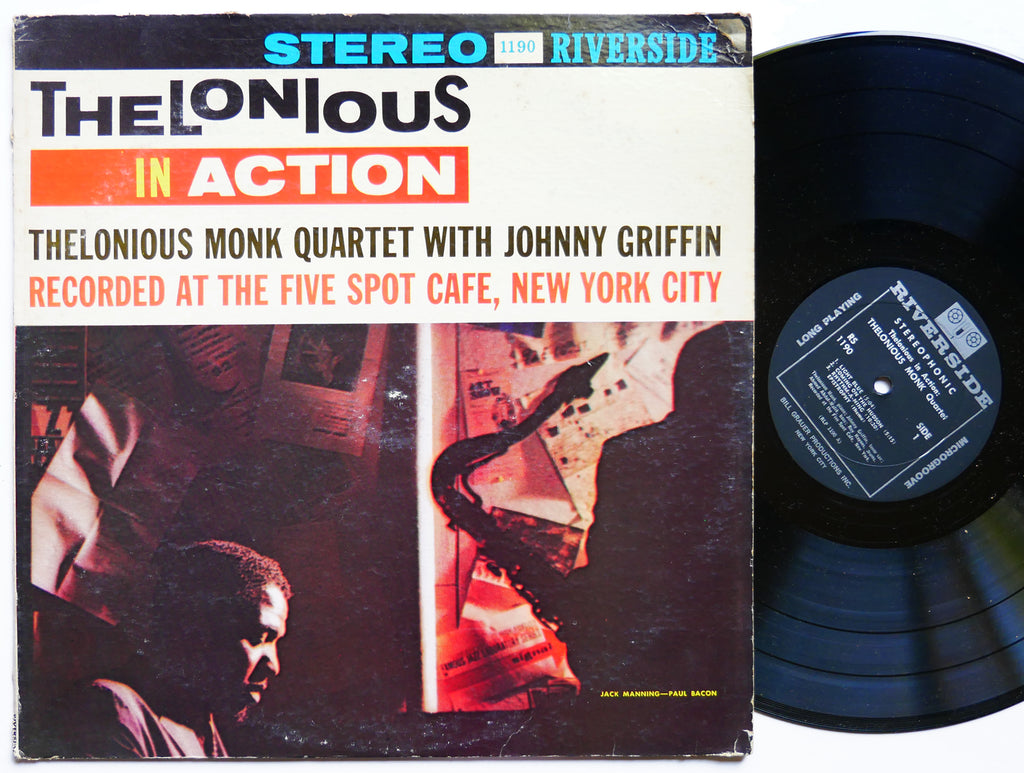 THELONIOUS MONK Quartet JOHNNY GRIFFIN In Action LP RIVERSIDE RS 1190 US 1964 DG