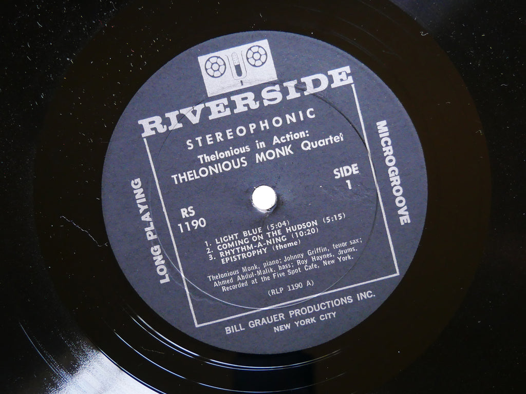 THELONIOUS MONK Quartet JOHNNY GRIFFIN In Action LP RIVERSIDE RS 1190 US 1964 DG