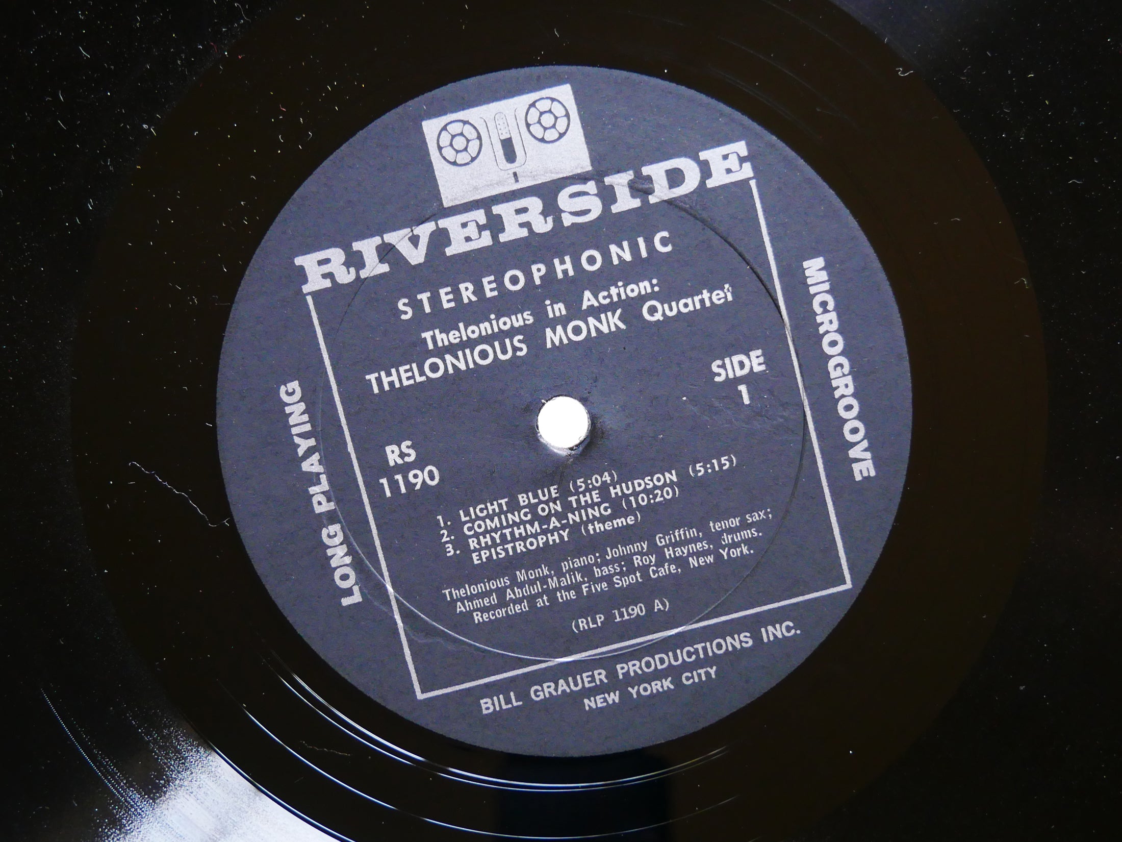 THELONIOUS MONK Quartet JOHNNY GRIFFIN In Action LP RIVERSIDE RS 1190 US 1964 DG