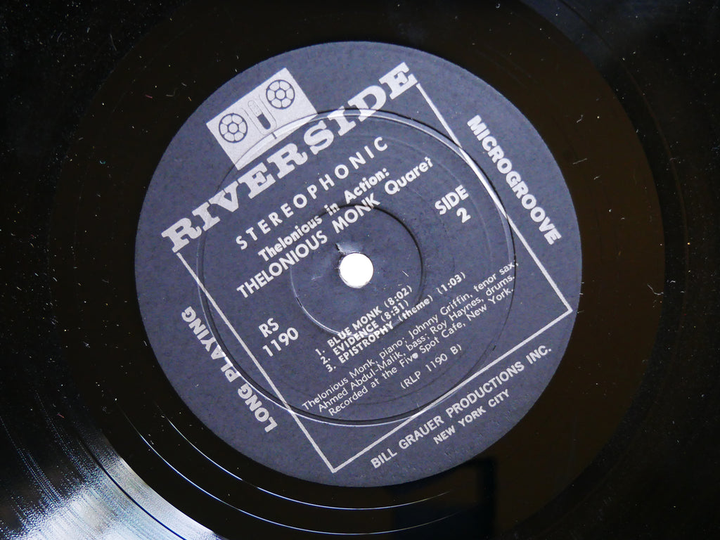 THELONIOUS MONK Quartet JOHNNY GRIFFIN In Action LP RIVERSIDE RS 1190 US 1964 DG