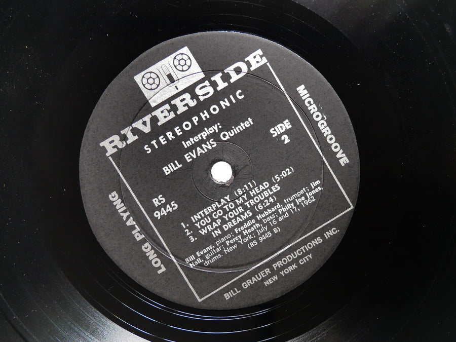 BILL EVANS Interplay LP RIVERSIDE RS 9445 US 1962 Freddie Hubbard Philly Joe VG+