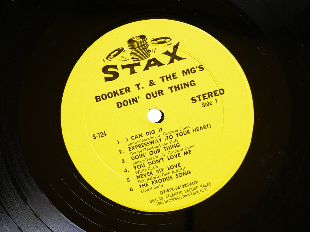BOOKER T. & THE MG'S Doin' Our Thing LP STAX S 724 US 1968 Soul Funk VG+