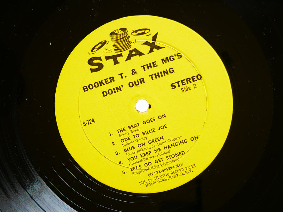 BOOKER T. & THE MG'S Doin' Our Thing LP STAX S 724 US 1968 Soul Funk VG+