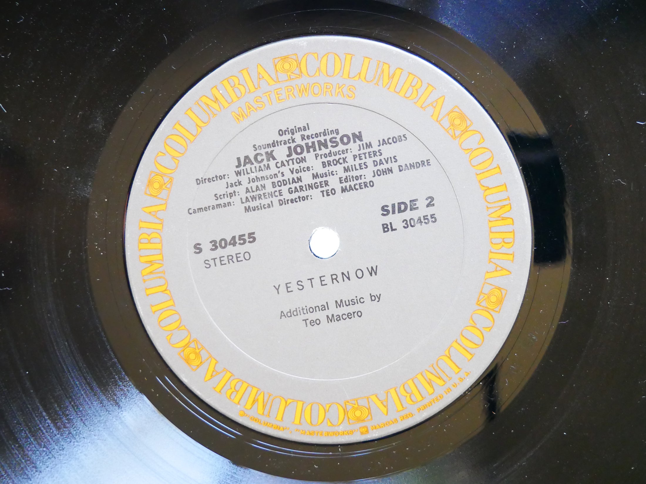 MILES DAVIS Jack Johnson LP COLUMBIA S 30455 US 1971 Herbie Hancock Billy Cobham