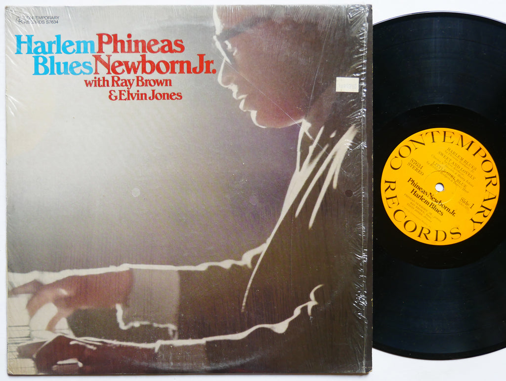 PHINEAS NEWBORN JR RAY BROWN ELVIN JONES Harlem Blues LP CONTEMPORARY S7634