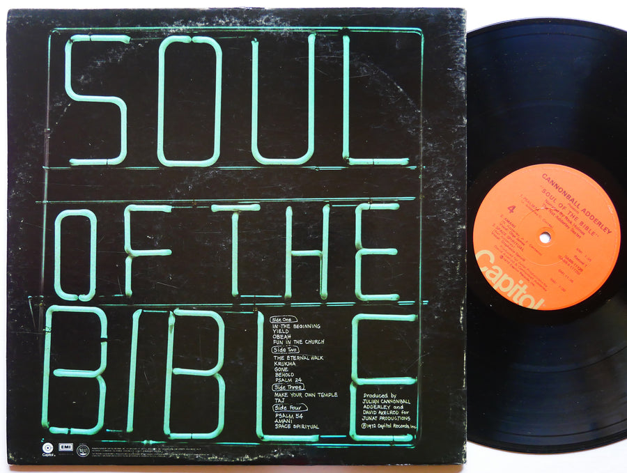 CANNONBALL NAT ADDERLEY RICK HOLMES Soul Of The Bible 2 x LP CAPITOL SABB-11120