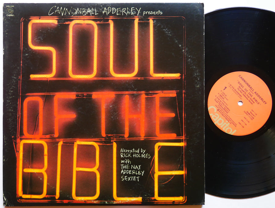 CANNONBALL NAT ADDERLEY RICK HOLMES Soul Of The Bible 2 x LP CAPITOL SABB-11120