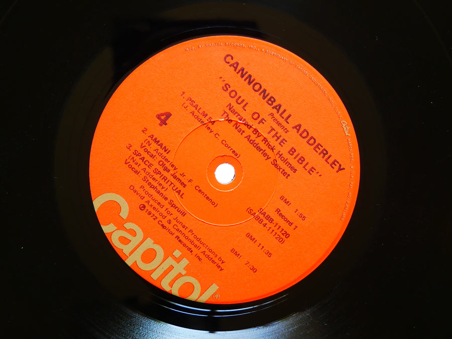 CANNONBALL NAT ADDERLEY RICK HOLMES Soul Of The Bible 2 x LP CAPITOL SABB-11120