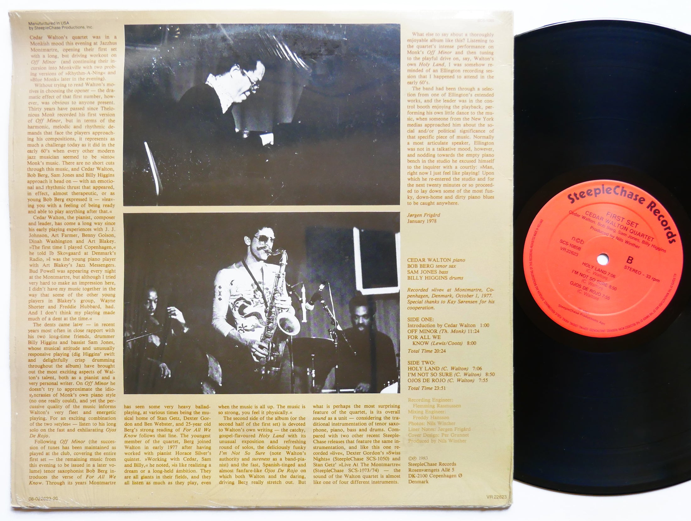 CEDAR WALTON Quartet First Set LP STEEPLECHASE SCS-1085 DENMARK 1978 Sam Jones