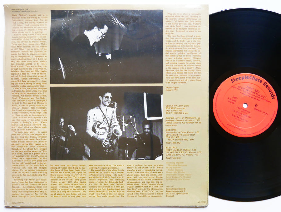 CEDAR WALTON Quartet First Set LP STEEPLECHASE SCS-1085 DENMARK 1978 Sam Jones