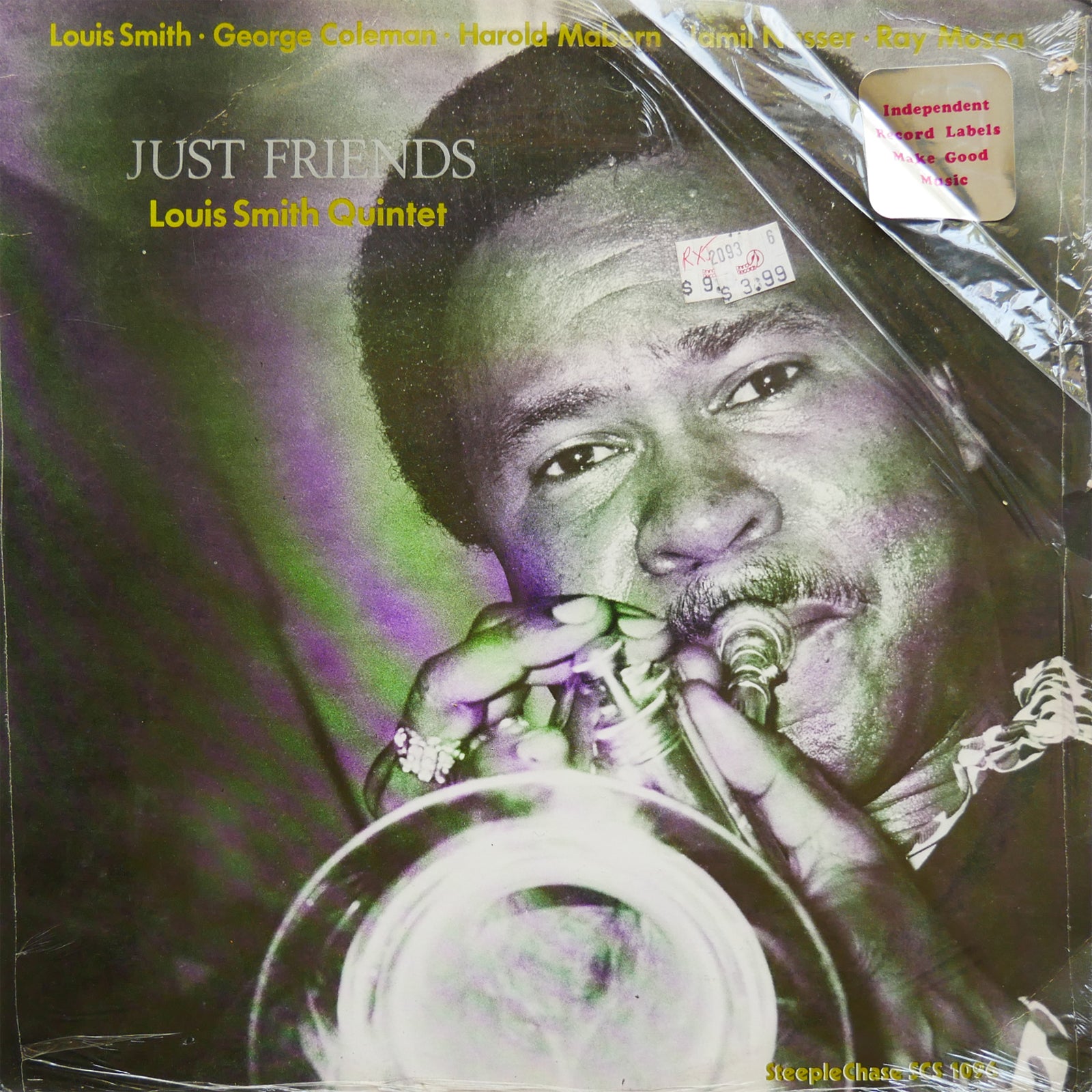 LOUIS SMITH Quintet Just Friends LP STEEPLECHASE SCS 1096 Dk 1978 George Coleman