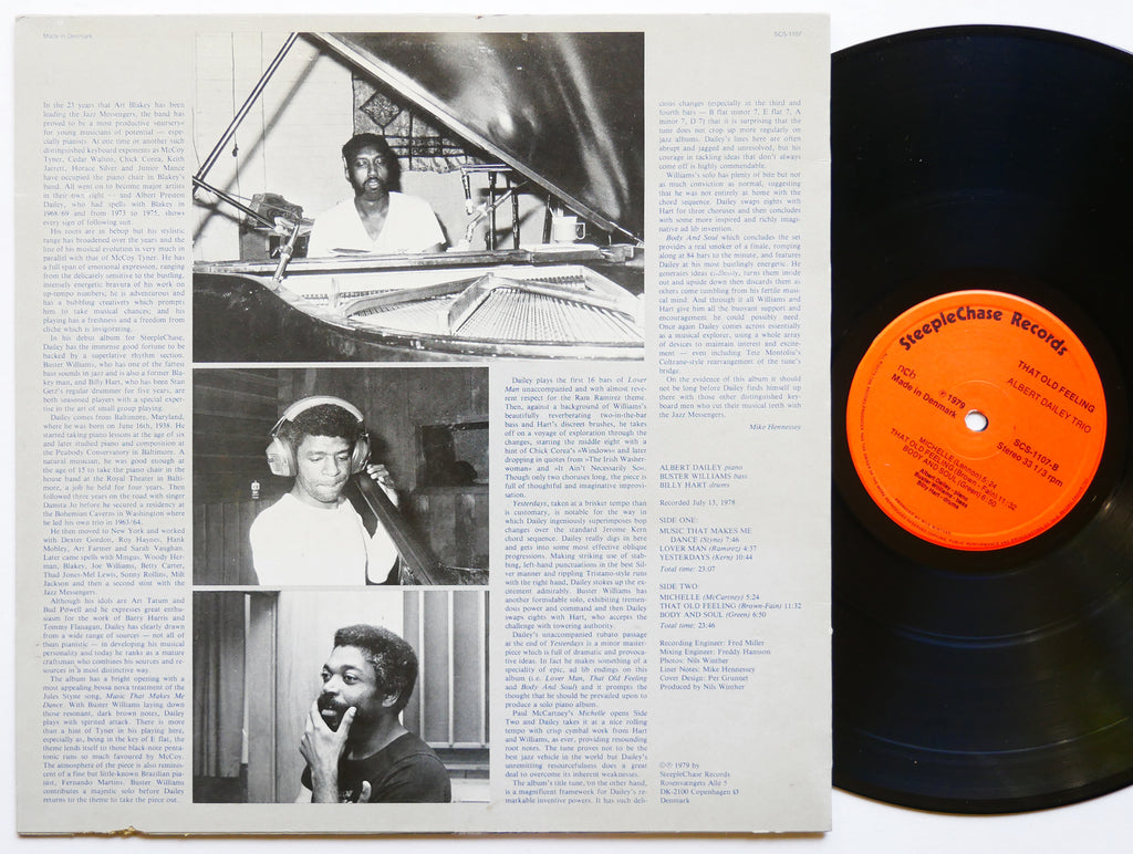 ALBERT DAILEY That Old Feeling LP STEEPLECHASE SCS 1107 DK 1979 Buster Williams