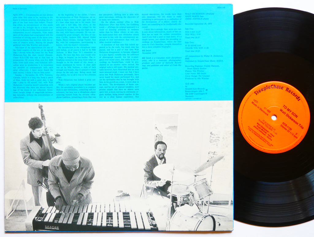 WALT DICKERSON TRIO To My Son LP STEEPLECHASE SCS1130 DENMARK 1980 Andy McKee