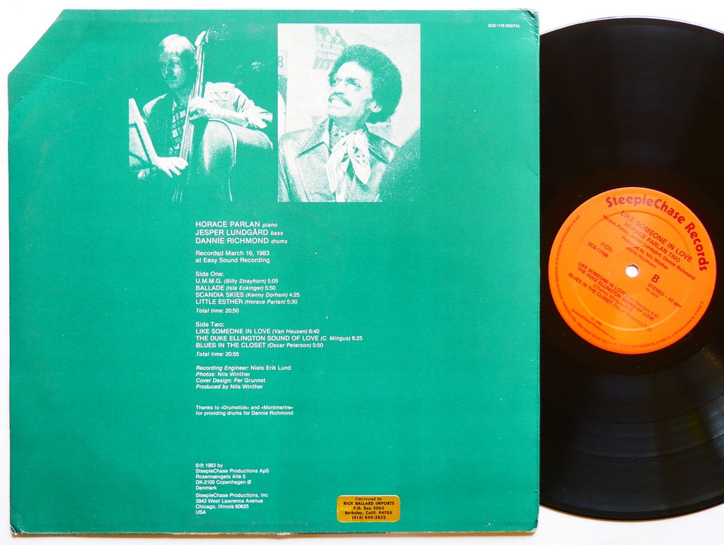 HORACE PARLAN TRIO Like Someone In Love LP STEEPLECHASE SCS-1178 DENMARK 1983