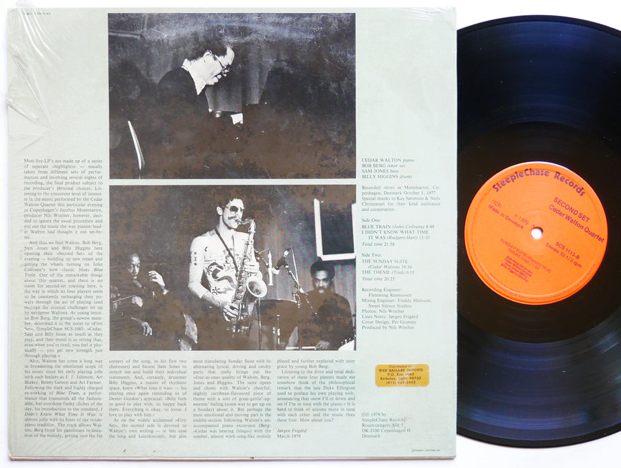 CEDAR WALTON Quartet Second Set LP STEEPLECHASE SCS-1085 DENMARK 1979 Sam Jones