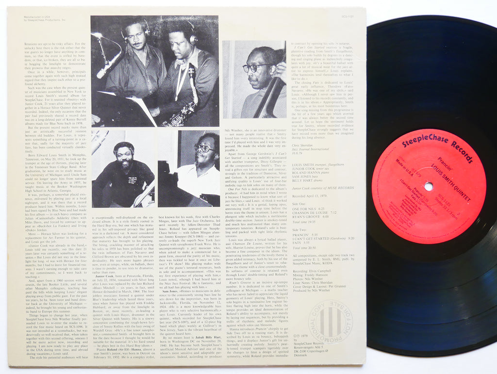 LOUIS SMITH Quintet Just Friends LP STEEPLECHASE SCS 1121 Sam Jones Junior Cook