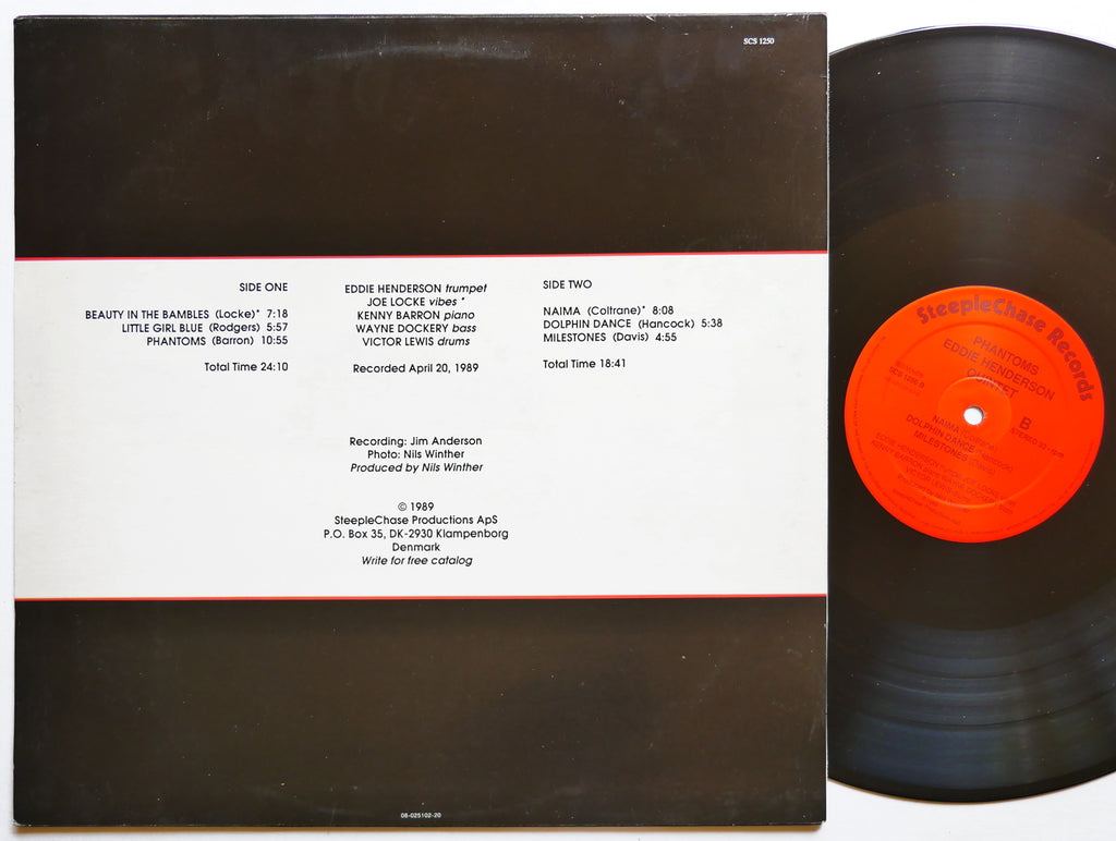 EDDIE HENDERSON Quintet Phantoms LP STEEPLECHASE SCS 1250 DK 1989 Kenny Barron