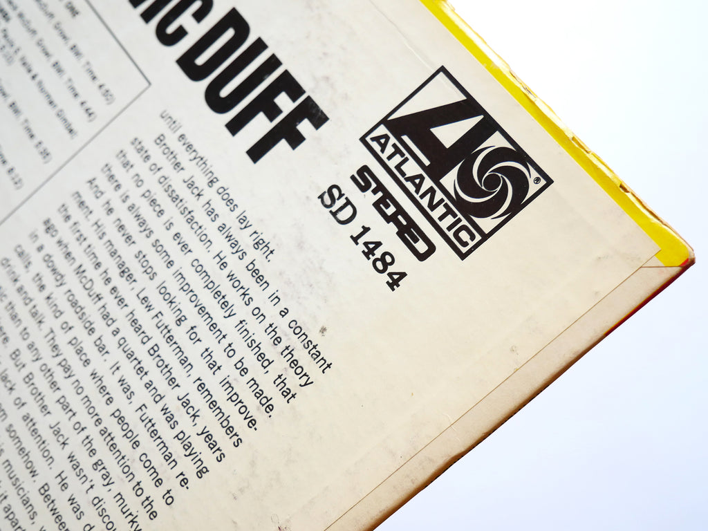 BROTHER JACK MCDUFF Do It Now! LP ATLANTIC SD 1484 US 1967 JAZZ Melvin Sparks