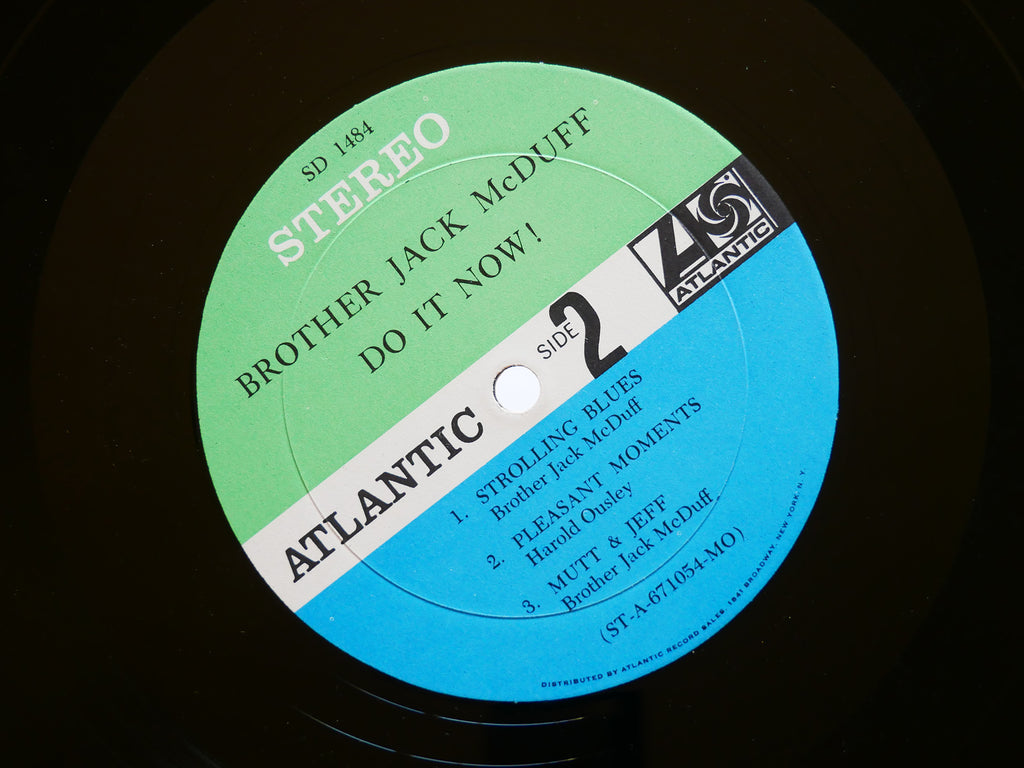 BROTHER JACK MCDUFF Do It Now! LP ATLANTIC SD 1484 US 1967 JAZZ Melvin Sparks