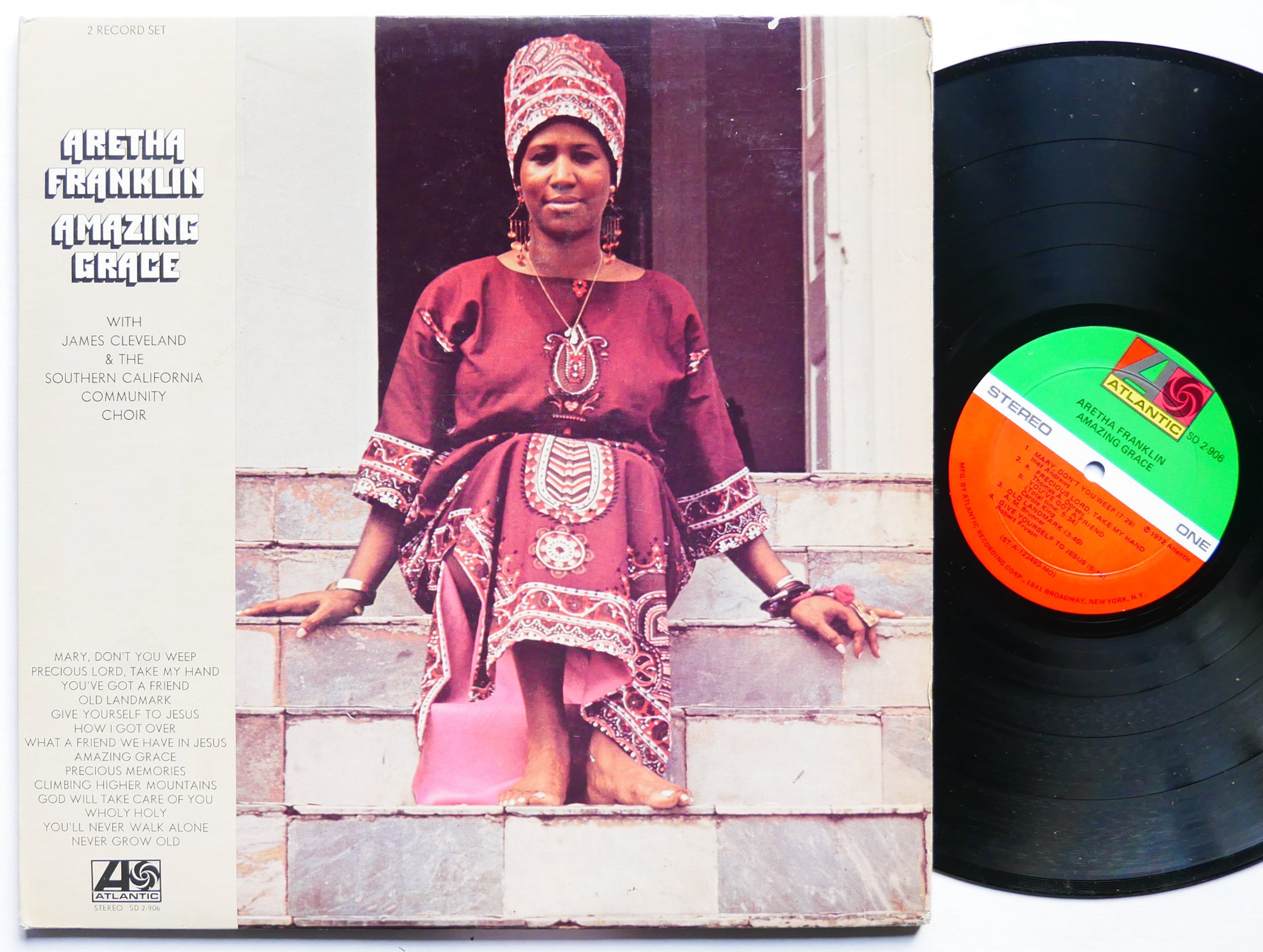 ARETHA FRANKLIN Amazing Grace 2 x LP ATLANTIC SD 2-906 US 1972 James Cleveland